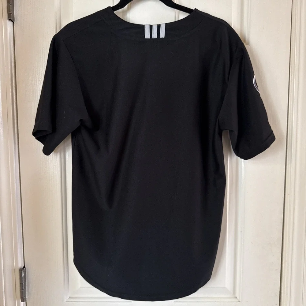 Colorado Rockies Adidas Black Button Up‎ Jersey Youth Large (14-16)